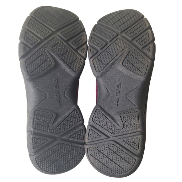 Lands End Women 7.5 Purple‎ Suede Thermolite Zip Up Moc Shoes Microfleece - Picture 13 of 14